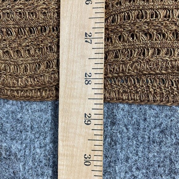 Catherines Womens Top 2X Plus Brown Loose Knit Plus Petite NEW - Picture 6 of 7